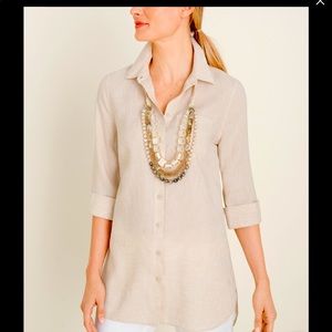 CHICOS NO IRON LINEN TUNIC 3 /16/18